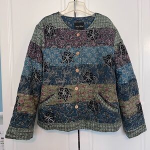 Young Threads Quilted Jacket, Size XL